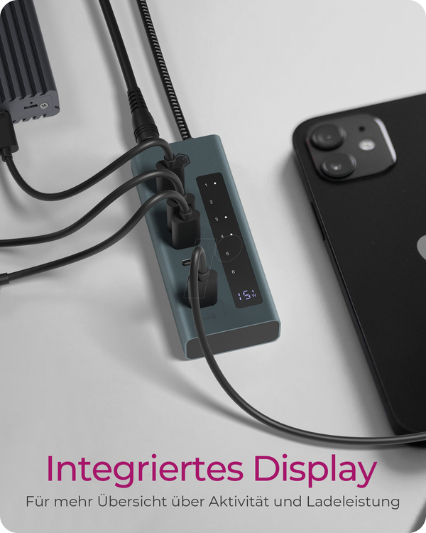 Концентратор USB 3.1, 7 портів USB-C