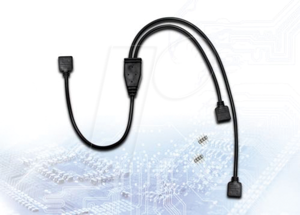 4-контактный RGB Y-адаптерный кабель, 2-сторонний, 48 см