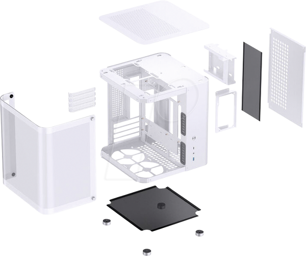 Корпус Jonsbo TK-1 2.0 Micro-ATX, загартоване скло