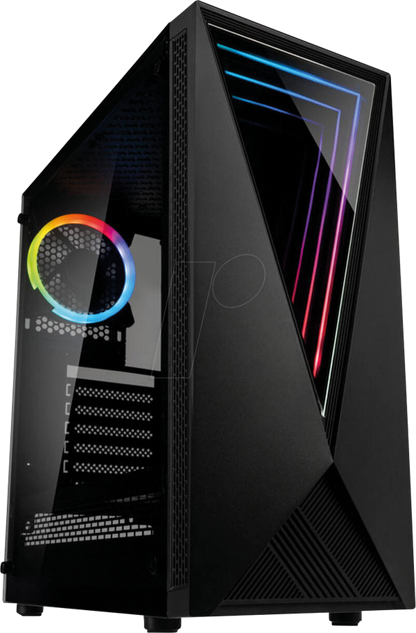 Корпус Kolink Void RGB midi-tower, чорний, з вікном