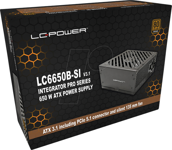 LC-Power LC6650B-SI V3.1, 650 Вт, 80+ бронза