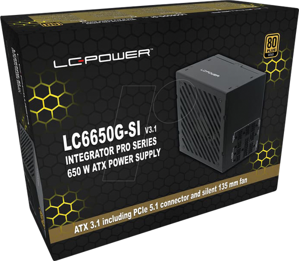 LC-Power LC6650G-SI V3.1, 650 Вт, 80+ Gold