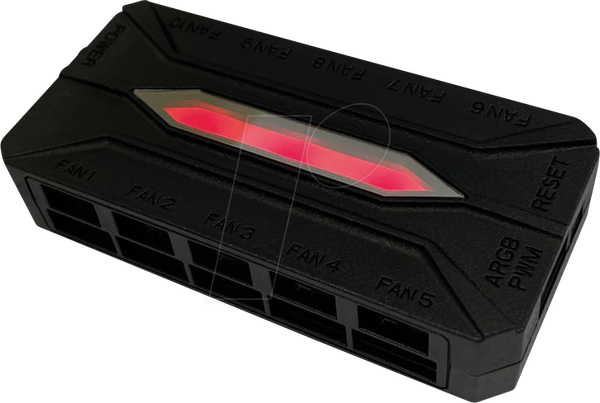 Комплект вентиляторів LC Power ARGB Reverse, 3 шт., 120 мм, чорний, з контролером