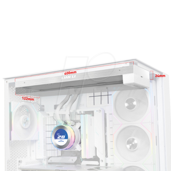 Водяне охолодження HYDROSHIFT II LCD-C 360N AiO, білий колір