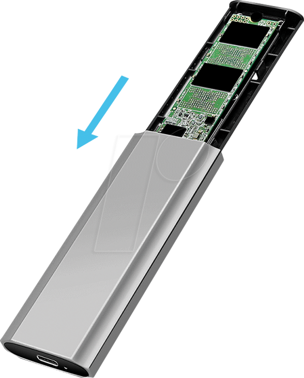 Зовнішній корпус для SSD-накопичувача M.2 NVMe, USB 10 Гбіт/с
