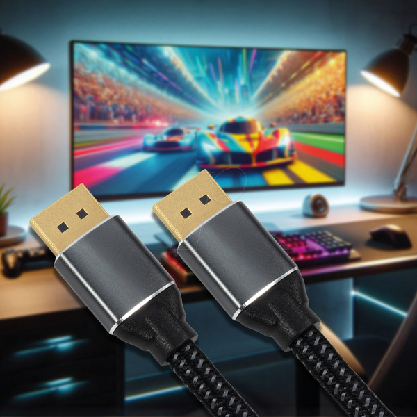 Кабель DisplayPort, DisplayPort 2.1, 4K 240 Гц, 3,0 м