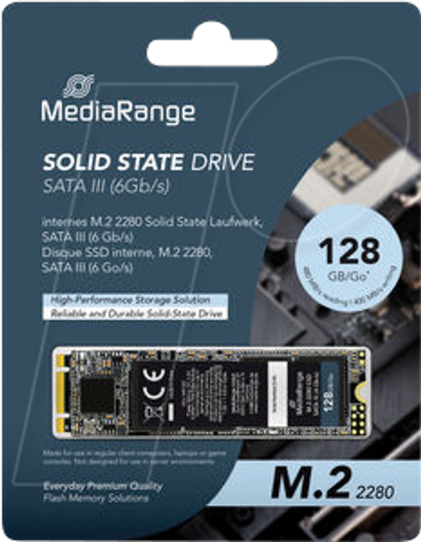MediaRange SATA SSD 128 МБ, M.2