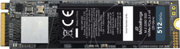 MediaRange PCIe 3.1 NVMe SSD 512 МБ, M.2