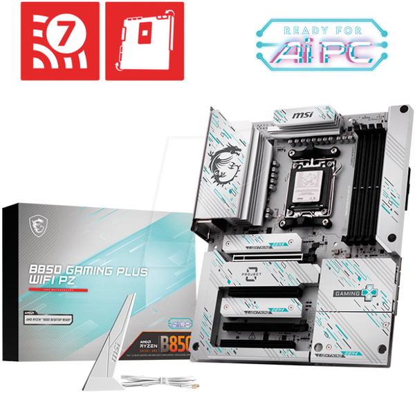 Материнська плата MSI B850 GAMING PLUS WIFI PZ (AM5)
