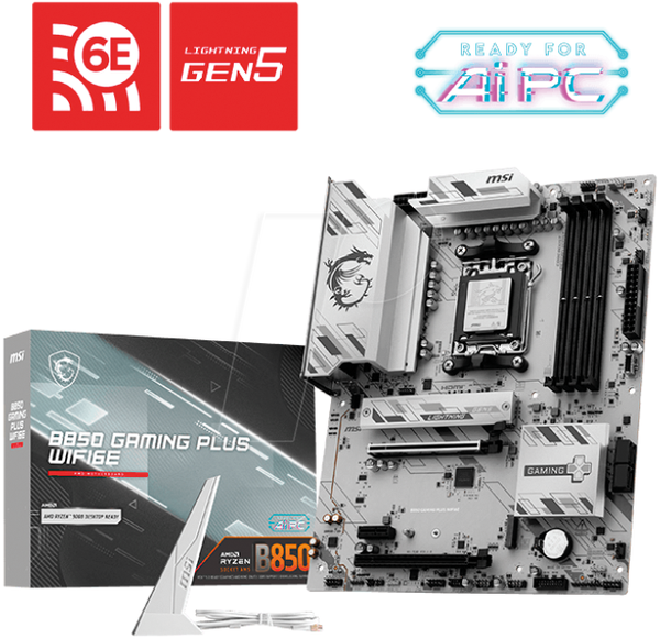 Материнська плата MSI B850 GAMING PLUS WIFI6E (AM5)