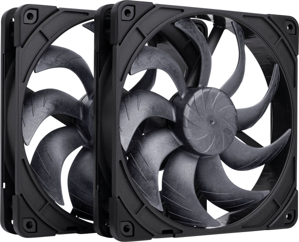Noctua NF-A14x25 G2 PWM Sx2-PP chromax.black, 2x 140 мм