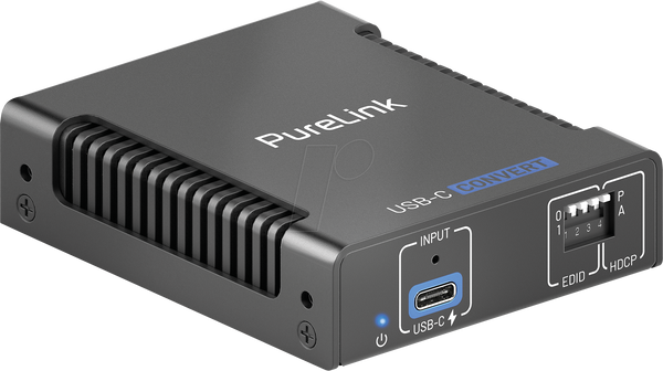 PureTools - конвертер 18 Гбіт/с USB-C відео + PD 3.0 на HDMI + USB-A