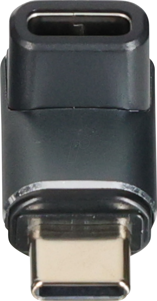Магнітний адаптер USB4 3x2 USB-C, кут 90°, 240 Вт/5 A 8K60 Гц, сірий