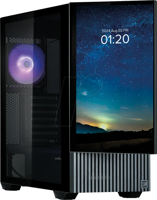 Корпус для ПК Zalman Z10 DS, РК-дисплей, Midi Tower