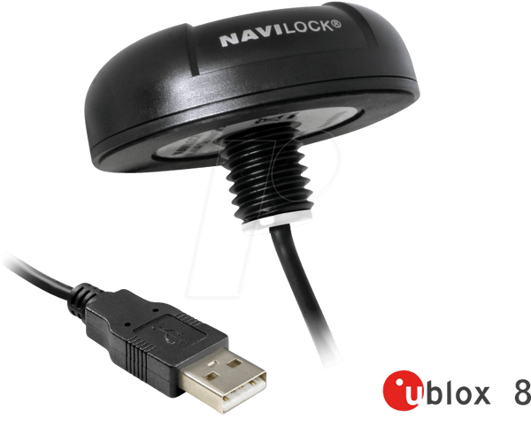 GPS-приймач/u-blox 8/USB/монтаж на дах/4,50 м