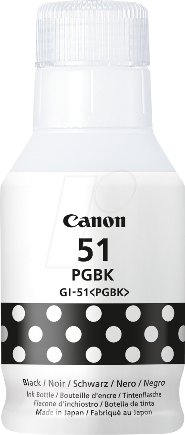 Пляшка чорнила – Canon – чорна – GI-51 PGBK та №8
