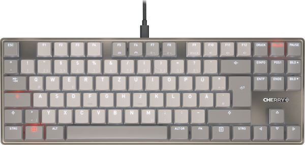 Клавіатура, USB, низькопрофільний перемикач MX 2.0, TKL, сірий