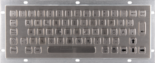 Промислова клавіатура, USB, IP65, для встановлення