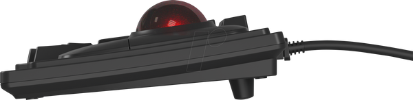 Клавіатура, USB, з трекболом, чорна, DE, QWERTZ