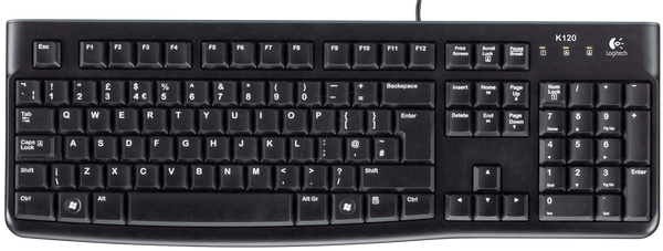 Клавіатура, розкладка: US QWERTY, чорна, бізнес-версія