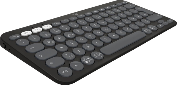 Бездротова клавіатура, Bluetooth, чорна, Win/Mac/Android