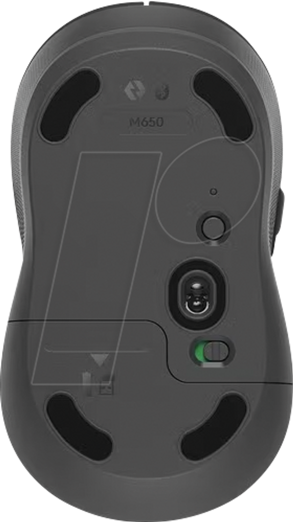 Бездротова миша, Logi Bolt/Bluetooth, M650 середнього розміру, чорна