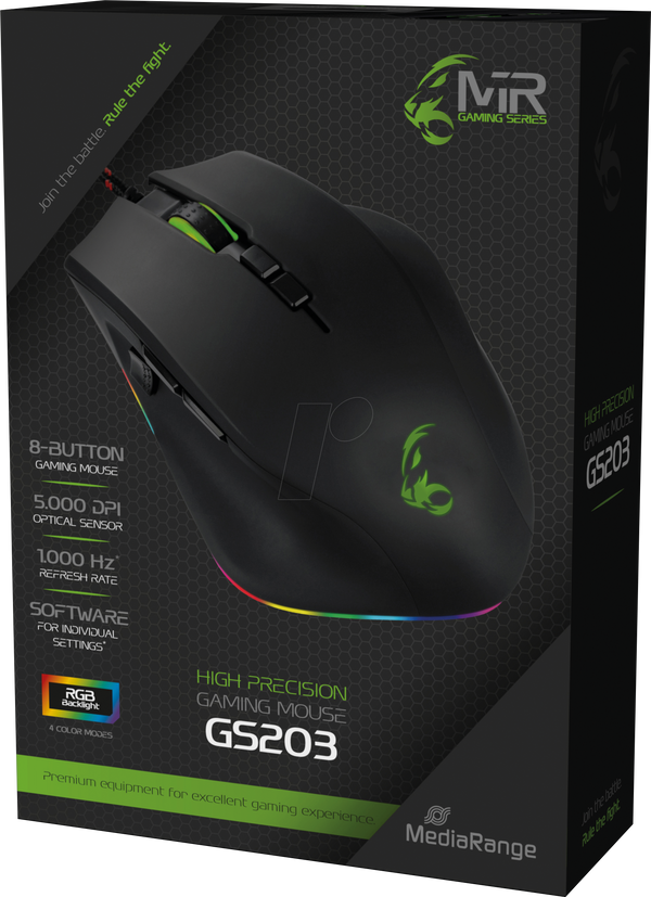 Миша, USB, ігрова, RGB