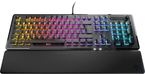 Gaming-Tastatur, USB, RGB, taktil, schwarz, DE