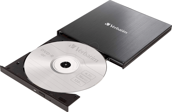 Внешний тонкий DVD-привод Verbatim с разъемом USB-C