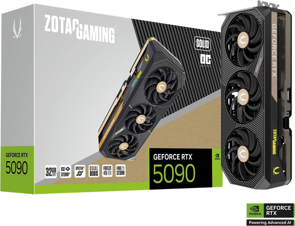 Відеокарта ZOTAC GAMING GeForce RTX 5090 SOLID OC 32 ГБ
