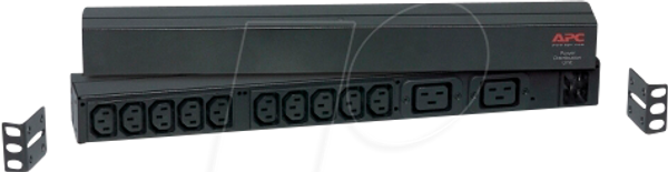 Блок распределения питания, 10x IEC C13, 2x IEC C19, 1 HE, 16 A