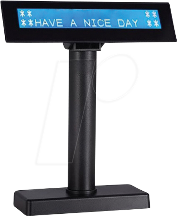 Покупательский дисплей, USB, ЖК-дисплей, темно-серый