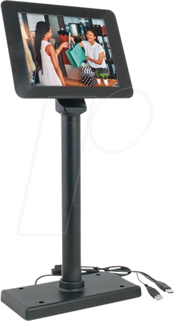 Монитор Till, USB, черный