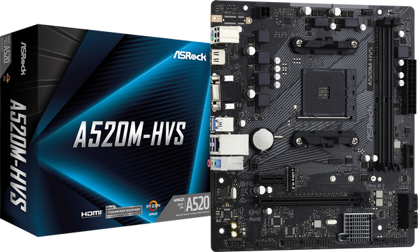 ASRock A520M-HVS (AM4)