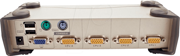 KVM-перемикач VGA, PS/2+USB, 4 порти