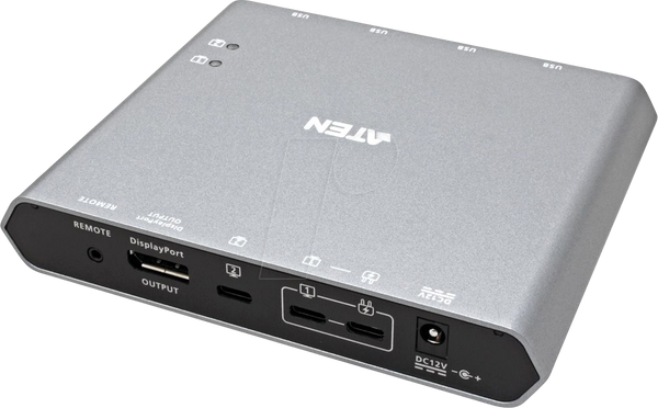 Док-станція KVM з 2 портами USB-C 4K DisplayPort