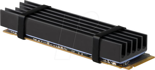 Радиатор для M.2 SSD 2280, 10 мм, черный
