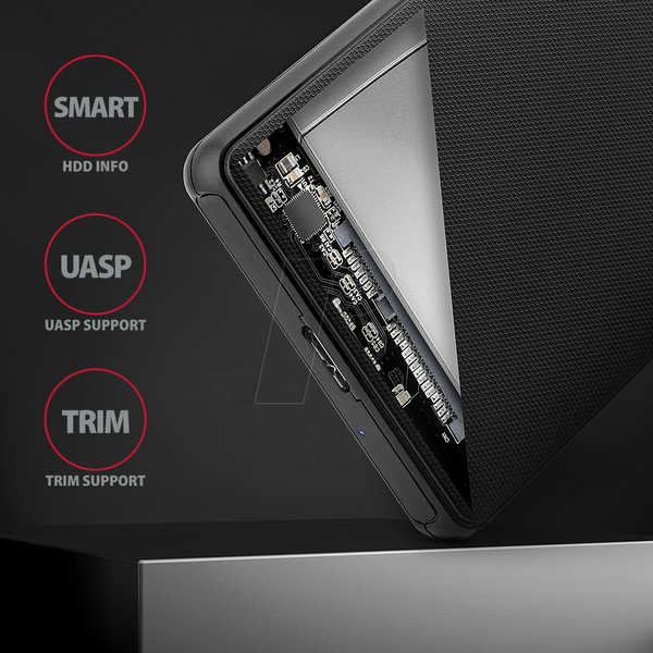 Внешний корпус для 2,5-дюймового SATA-накопителя, USB 3.0, установка без инструментов.