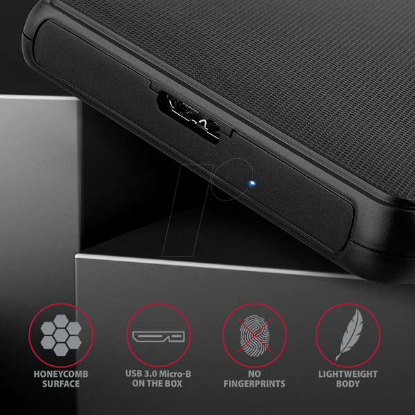 Внешний корпус для 2,5-дюймового SATA-накопителя, USB 3.0, установка без инструментов.