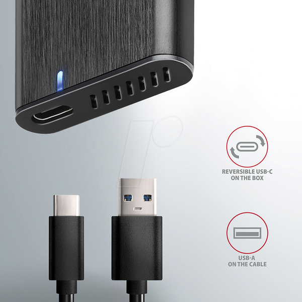 Внешний корпус для M.2 SATA SSD, USB 3.1