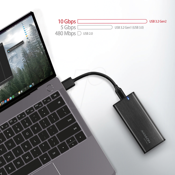 Внешний корпус для M.2 SATA SSD, USB 3.1
