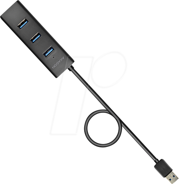 USB 3.0, 4-портовий концентратор, кабель USB-A 4xA, 120 см