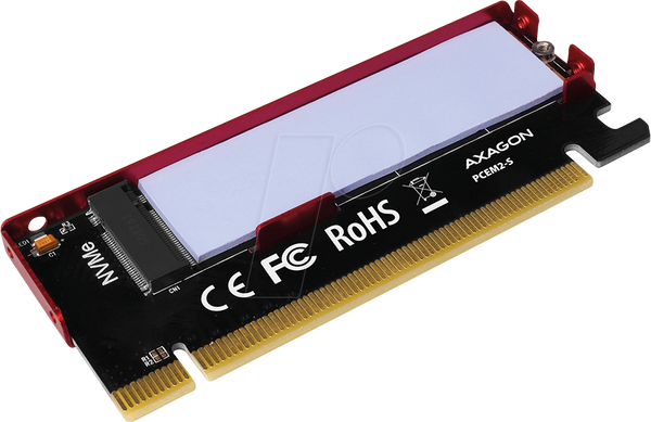 PCIe x4 > 1x M.2 NVMe