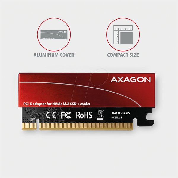 PCIe x4 > 1x M.2 NVMe
