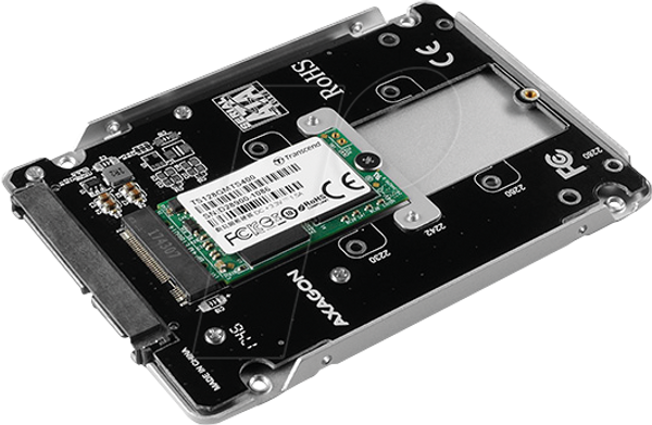 Конвертер, корпус, 2,5-дюймовый SATA > M.2 SATA