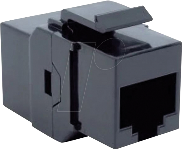 Модуль Keystone, разъем RJ45 Cat.6 UTP, черный
