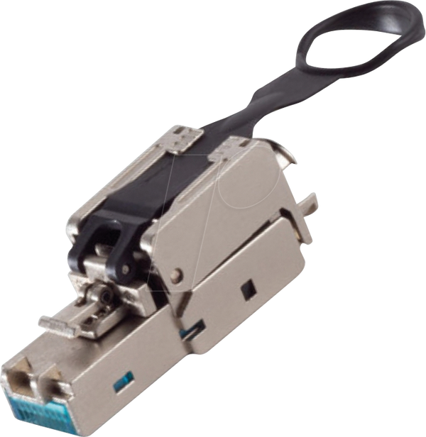 Экранированный разъем RJ45, EASY PULL, без инструментов, STP, Cat.6a