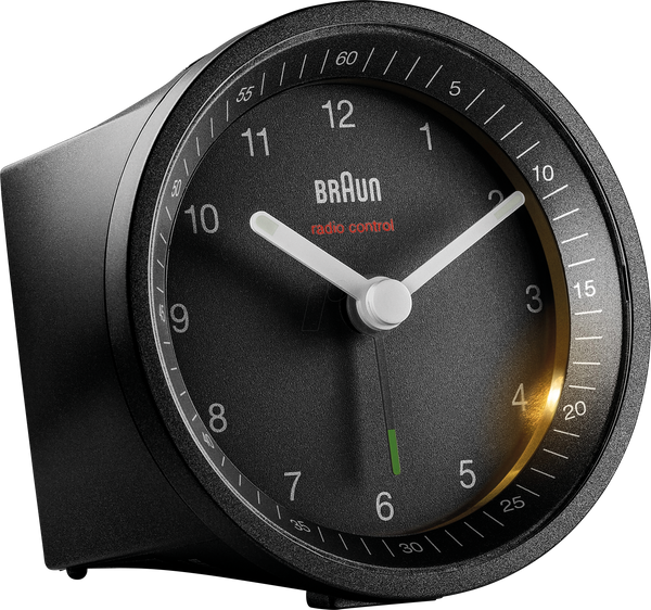 Radio Controlled Wanduhr Funk Braun Time Control Wecker Braun