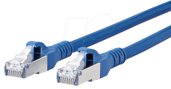 Патч-корд RJ45 Cat.6A AWG26 S/FTP LSHF 1,5 м, синий