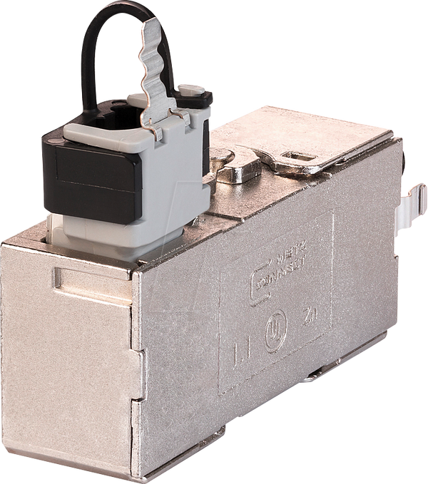 Сетевой разъем RJ45 без инструмента Cat.7a STP, 270°.
